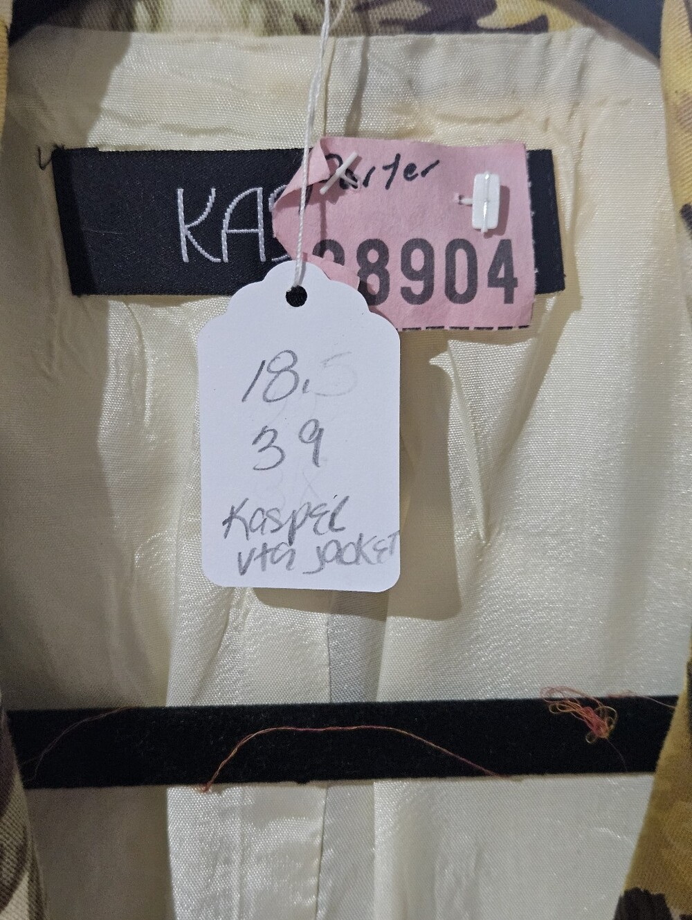 Kasper Vintage Floral Yellow & Brown Long Coat (Dry-cleaned) - Picture 6 of 6